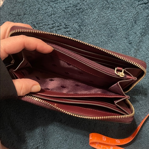 Kate Spade Purple burgundy Floral Wallet - Picture 11 of 13